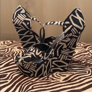 Wild Pair Patterned Wedges